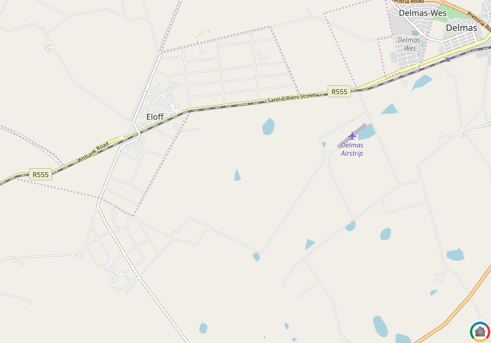Map location of Delmas